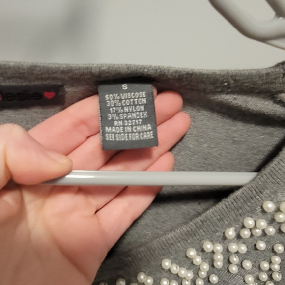 Pearl Covered Sweater Dress - Picture 4 of 5